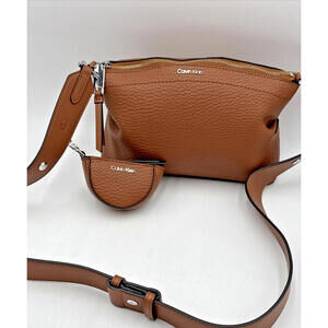 Calvin Klein Cypress Top Zip Convertible Crossbody With Pouch